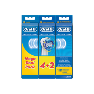 Oral-B Precision Clean Vervangende Opzetborstels Voor Elektrische Tandenborstels x